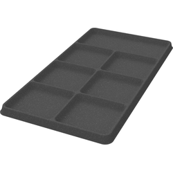20% OFF 8-3/4" Width x 18-3/4" Depth x 9/16" Height Conero Belt and Tie Flock Trays, Anthracite, Pack of 6
