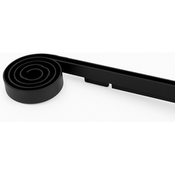 37% OFF PVC Flush Mount Spiral Track System for 3/16" Tambour Thickness with 21" Length Capacity, Brown
