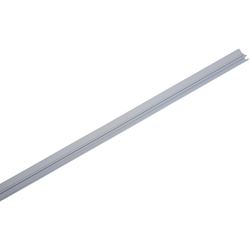 48" Straight Flush Mount Tambour Door Track, for 3/16" Tambour Thickness, White