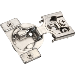 25% OFF Amerock 1/2" Overlay Self-Close Compact Face Frame Hinges (2) including Screws, 105 Degree Opening Angle, Nickel 