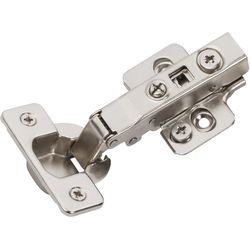 25% OFF Amerock 2-Pack Soft-Close Full Overlay Hinges (2) and Frameless Style Mounting Plates (2) including Screws, 105 Degree Opening Angle, Nickel 