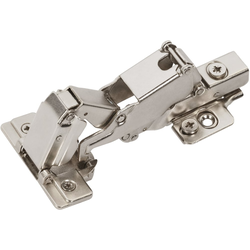 25% OFF Amerock 2-Pack Set Soft-Close Full Overlay Hinges (2) and Frameless Style Mounting Plates (2) including Screws, 165 Degree Opening Angle, Nickel 