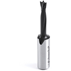 Amana 201005 Brad Point Boring Bit, 5mm Diameter x 57mm Length, 10mm Shank, 27mm Flute Length, Right Hand Cut, Black