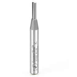 Amana 45200 Carbide 2 Flute Straight Plunge Router Bit, 1/8" Cutting Edge Diameter x 7/16" Length, 1/4" Diameter Shank x 2" Overall Length