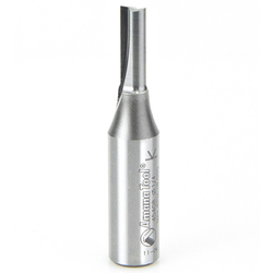 Amana 45408 Carbide 2 Flute Straight Plunge Router Bit, 1/4" Cutting Edge Diameter x 3/4" Length, 1/2" Diameter Shank x 2-1/2" Overall Length