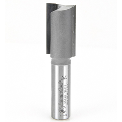 Amana 45440 Carbide 2 Flute Straight Plunge Router Bit, 3/4" Cutting Edge Diameter x 1-1/4" Length, 1/2" Diameter Shank x 2-7/8" Overall Length