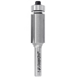 Amana 47104 Carbide Ball-Bearing 2 Flute Insert Flush Trim Router Bit, 1/2" Cutting Edge Diameter x 1/2" Length, 1/4" Diameter Shank x 2-5/16" Overall Length