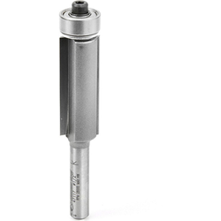 Amana 47117 Carbide Ball-Bearing 2 Flute Flush Trim Router Bit, 1/2" Cutting Edge Diameter x 1-1/4" Length, 1/4" Diameter Shank x 2-3/4" Overall Length
