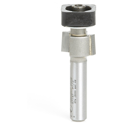 Amana 47147 Carbide Ball-Bearing 2 Flute Flush Laminate Euro Square Bearing Trim Router Bit, 1/2" Cutting Edge Diameter x 19/64" Length, 1/4" Diameter Shank x 1-3/4" Overall Length