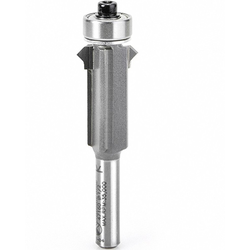 Amana 47160 Carbide Ball-Bearing 2 Flute Flush Trim and V-Groove Router Bit, 1/2" Cutting Edge Diameter, 1/4" Diameter Shank x 2-5/8" Overall Length