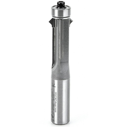 Amana 47162 Carbide Ball-Bearing 2 Flute Flush Trim and V-Groove Router Bit, 5/8" Cutting Edge Diameter x 1" Length, 1/4" Diameter Shank x 3-1/4" Overall Length