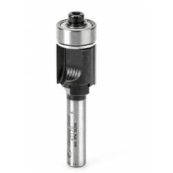 Amana 47170 Carbide Ball-Bearing 2 Flute Flush Trim Cutter Assembly, 1/2" Cutting Surface Diameter x 1/2" Length, 1/4" Diameter Shank x 1-31/32" Overall Length
