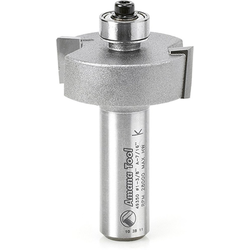 Amana 49350 Carbide Ball-Bearing 2 Flute Multi-Rabbeting Router Bit, 1-3/8" Diameter, 1/8 to 1/2" Cutting Depths, 1/2" Diameter Shank x 2-3/8" Length