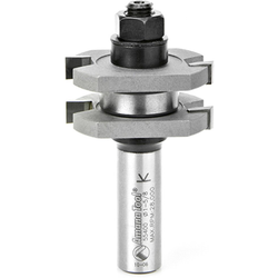 Amana 55400 Carbide Tipped 1/2" Shank Tongue and Groove Cutter, 3/8" Kerf, for 1/2" to 3/4" Material