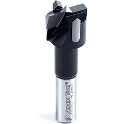 Amana 203201 Carbide Tipped 20mm Diameter Right Hand Boring Bit, 10mm Shank, 57mm Length, Black