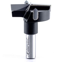 Amana 203401 Carbide Tipped 40mm Diameter Right Hand Boring Bit, 10mm Shank, 57mm Length, Black