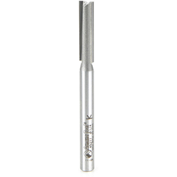 Amana 45211 Carbide 2 Flute Straight Plunge Router Bit, 1/4" Cutting Edge Diameter x 1" Length, 1/4" Diameter Shank x 2-7/8" Overall Length