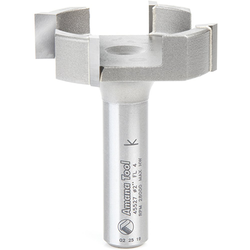 Amana 45527 Carbide Tipped 4 Flute Surfacing and Spoilboard Flattening Router Bit, 2" Diameter x 1/2" Shank x 2-1/2" Length