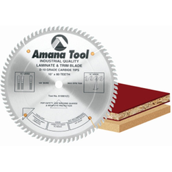 10" Diameter 60 Tooth Triple Chip Grind Cut-off &amp; Cross-Cut Table Saw Blade for Natural Wood/Plywood/Plastic Laminate