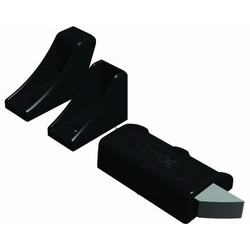 CompX DL-300 Double Door Latch Kit to Secure Both Doors on a Double Door Cabinet for Left Installation Without Center Divider, Black