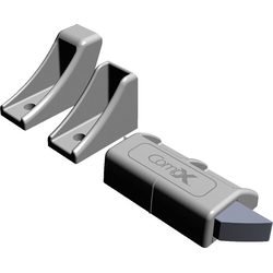 CompX DL-300 Double Door Latch Kit to Secure Both Doors on a Double Door Cabinet for Left Installation Without Center Divider, White