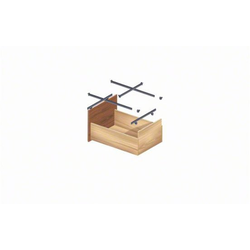 CompX FFSK2-LT Legal Size File Frame Kit including Side, Front and Back Rails with Hanging Brackets, Black