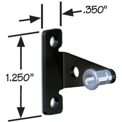 CompX Replacement Strike Plate for use with all StealthLock Receiver Latches, 3/8" Width 1-1/4" Height, Black 