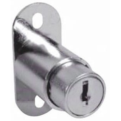 CompX 8043 Dull Chrome Bypass Cam Lock for 7/8" Material, Keyed Alike # 415, 7/8" Diameter Drilling Required
