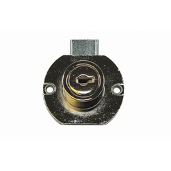 CompX 8704 Disc &amp; Tumbler Cam Lock, 90 Degree Cam Turn, Flush or Lipped/Overlay, 1-1/2" Cylinder Length, 5/8" Material, Keyed Alike, 3/4" Mounting Hole, Master Keyed #413, Bright Nickel