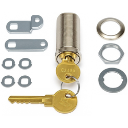 CompX 8060 Disc &amp; Tumbler Cam Lock, 1-3/4" Cylinder Length, 1-7/16" Material, Keyed Alike #346, Bright Nickel