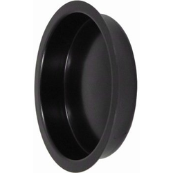 2-1/8" Length Solid Brass Sliding Door Round Flush Pull, Bronze