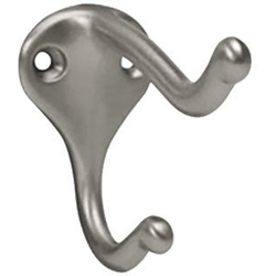 20% OFF 1-3/4" Height Double Garment Hook, Aluminum