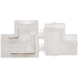 Tresco 12V and 24V FlexTape "T" Connector for 3/8" (10mm) Tape Lights, Clear