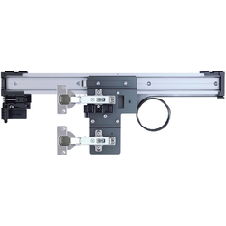 Accuride 1532, 23" to 47" Height, Trimmable 39" Length Synchronized Soft-Close Inset Pocket Door Slide Set, 3/4" to 1-1/4" Max. Door Thickness, Includes 2 Slides, 4 Hinges and Mounting Plates