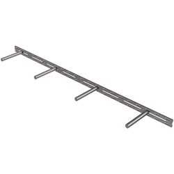United 44" Width x 6" Depth Modular Floating Shelf Bracket, Raw Steel