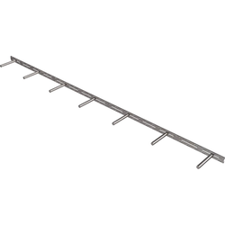 United 78" Width x 6" Depth Modular Floating Shelf Bracket, Raw Steel
