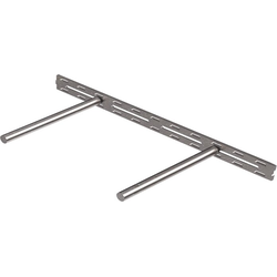 United 22" Width x 10" Depth Modular Floating Shelf Bracket, Raw Steel