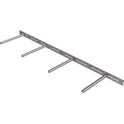 United 44" Width x 10" Depth Modular Floating Shelf Bracket, Raw Steel