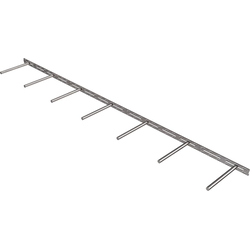 United 78" Width x 10" Depth Modular Floating Shelf Bracket, Raw Steel