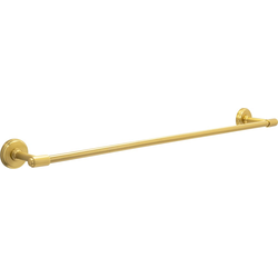 Piper 24" Center to Center Brushed Golden Brass Towel Bar , 26" Length, 2" Width, 3-7/16" Projection