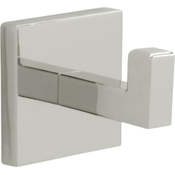 Skylight 2-3/16" Length x 2-3/16" Width Polished Nickel Square Robe Single Hook , 2-3/8" Projection