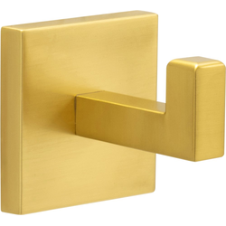 26% OFF Skylight 2-3/16" Length x 2-3/16" Width Brushed Golden Brass Square Robe Single Hook , 2-3/8" Projection