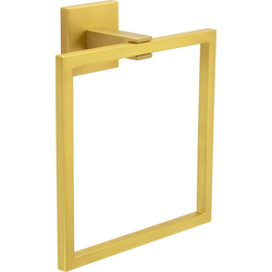 Skylight 7-7/16" Length x 6-1/2" Width Brushed Golden Brass Towel Ring , 2-5/8" Projection