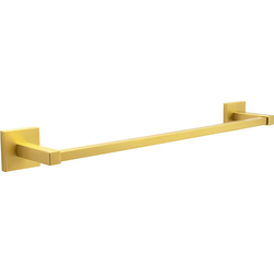 Skylight 18" Center to Center Brushed Golden Brass Towel Bar , 20-3/16" Length, 2-3/16" Width, 3-3/8" Projection