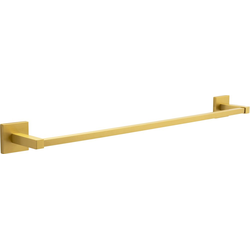 Skylight 24" Center to Center Brushed Golden Brass Towel Bar , 26-3/16" Length, 2-3/16" Width, 3-3/8" Projection