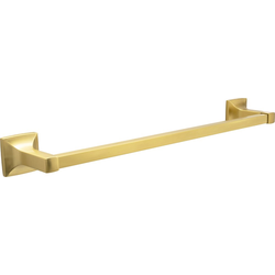 Studio 18" Center to Center Brushed Golden Brass Towel Bar , 20-1/8" Length, 2-1/8" Width, 3-5/16" Projection