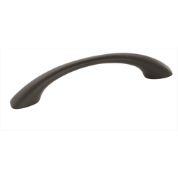 Allison Value Hardware 3-3/4 Inch Center to Center Flat Black Cabinet Pull