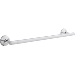 Woodward 18" Center to Center Chrome Towel Bar , 20-3/16" Length, 2-3/16" Width, 3-3/16" Projection