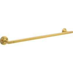 Woodward 24" Center to Center Brushed Golden Brass Towel Bar , 26-3/16" Length, 2-3/16" Width, 3-3/16" Projection