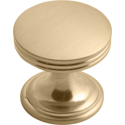 American Diner 1" Diameter Champagne Bronze Cabinet Knob, 1" Projection
